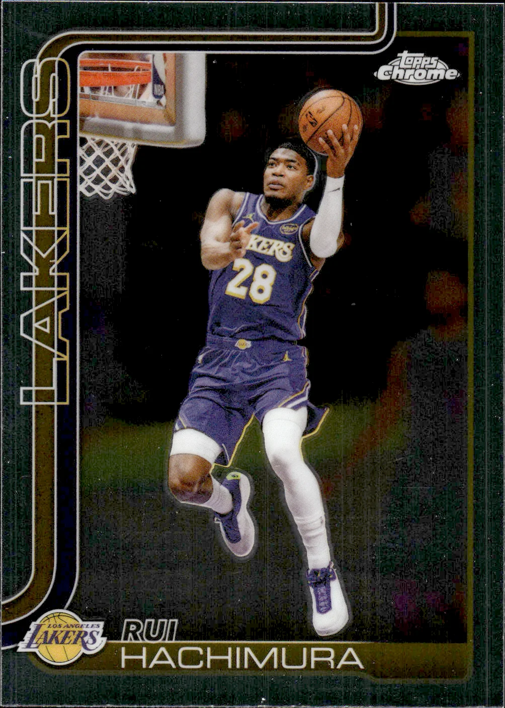 Rui Hachimura #107 2025 Topps Chrome Update Basketball basketball card - Front