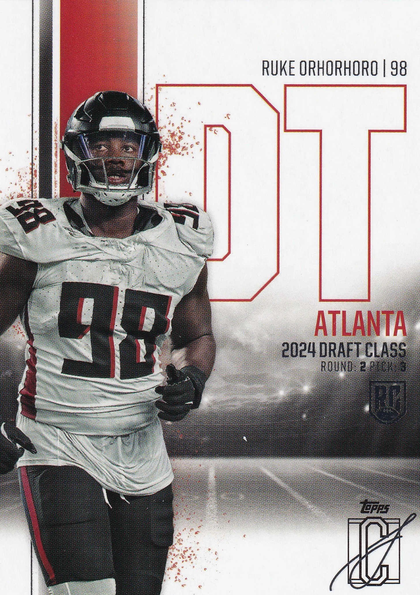 Ruke Orhorhoro 2024 Topps Signature Series #67 Rookie football rookie card - Front