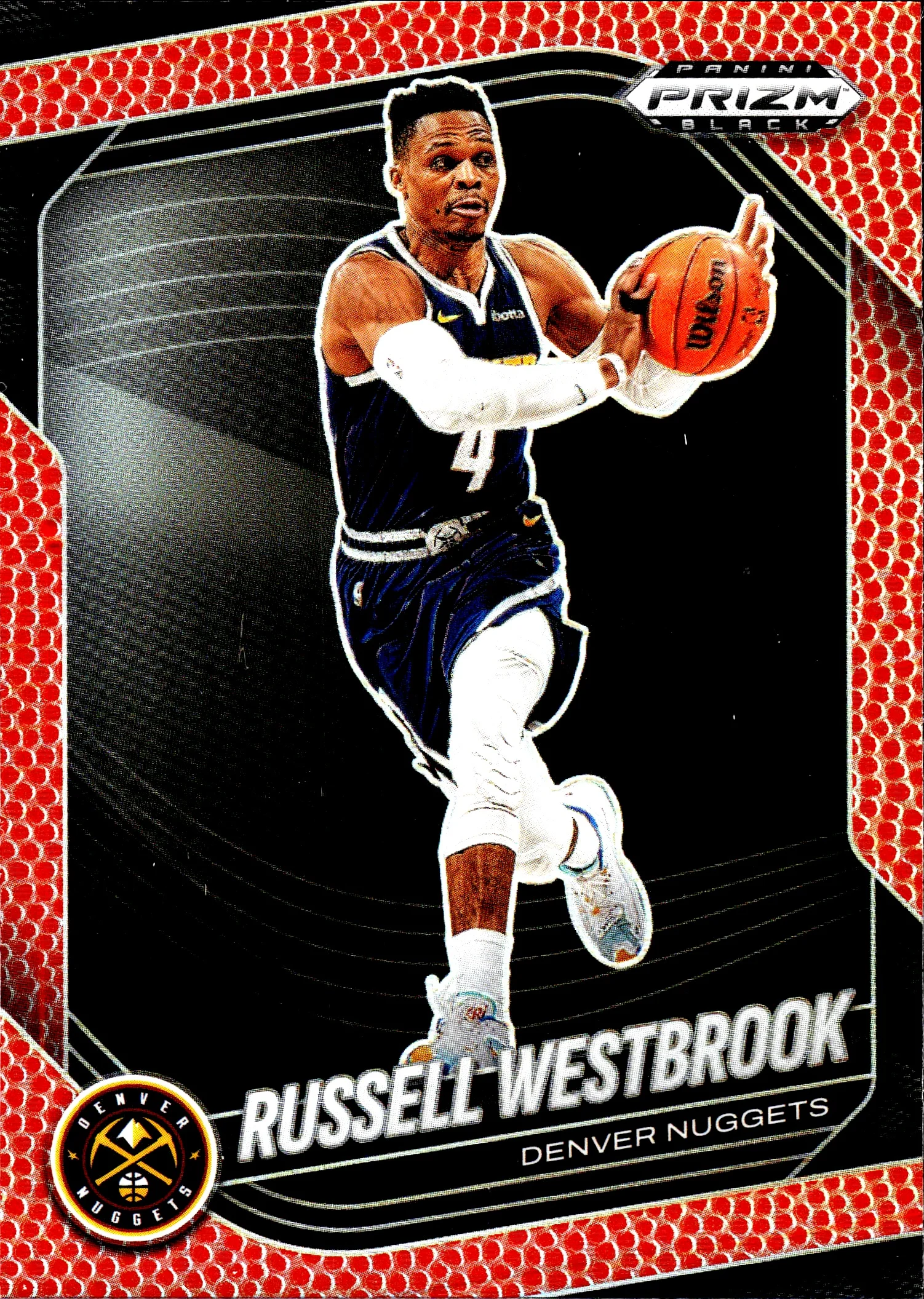 Russell Westbrook 2024-25 Panini Prizm Black #54 Basketball basketball card - Front