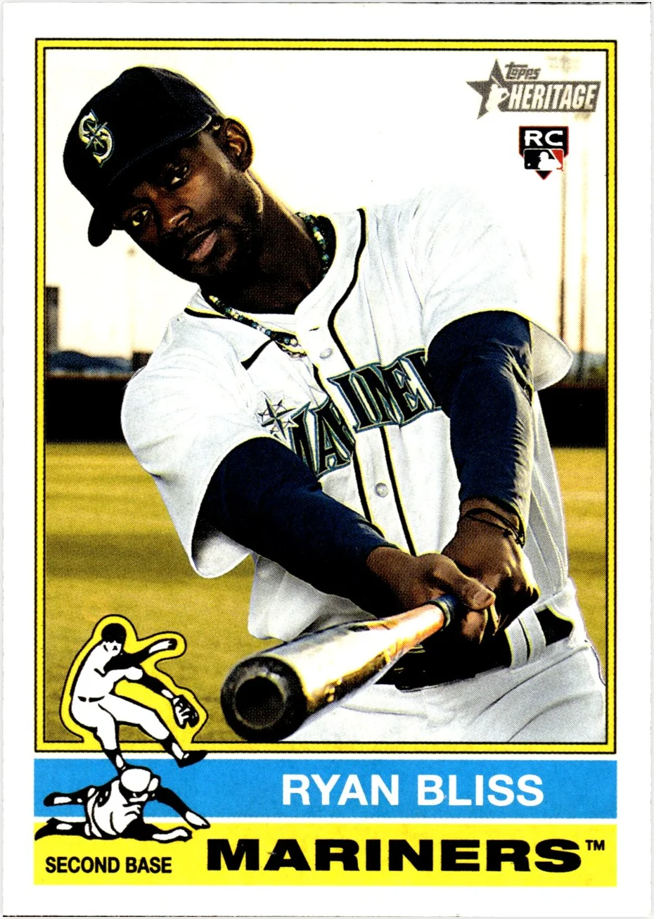 Ryan Bliss 2025 Topps Heritage #16 baseball rookie card - Front