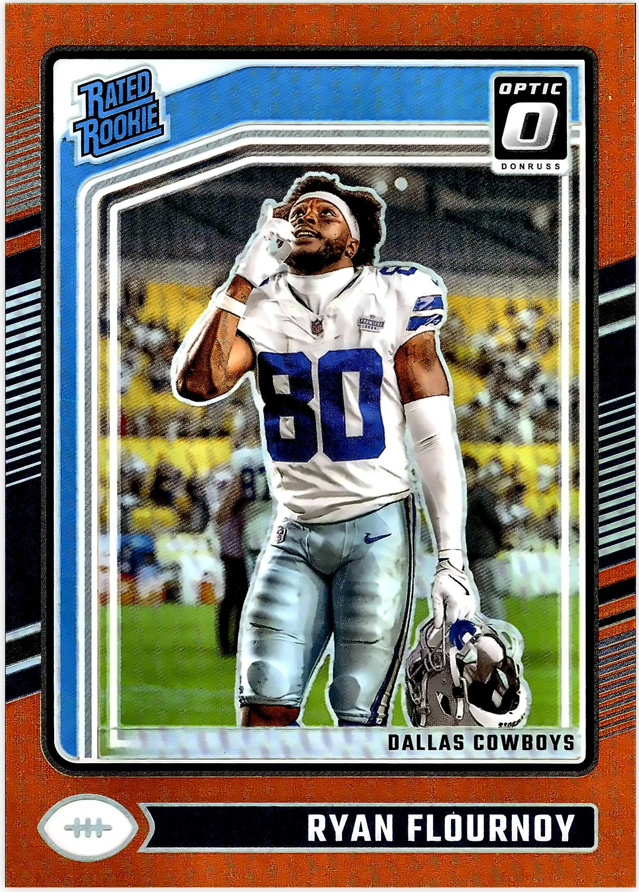 Ryan Flournoy Rookie Card 2024 Donruss Optic #288 Orange football rookie card - Front