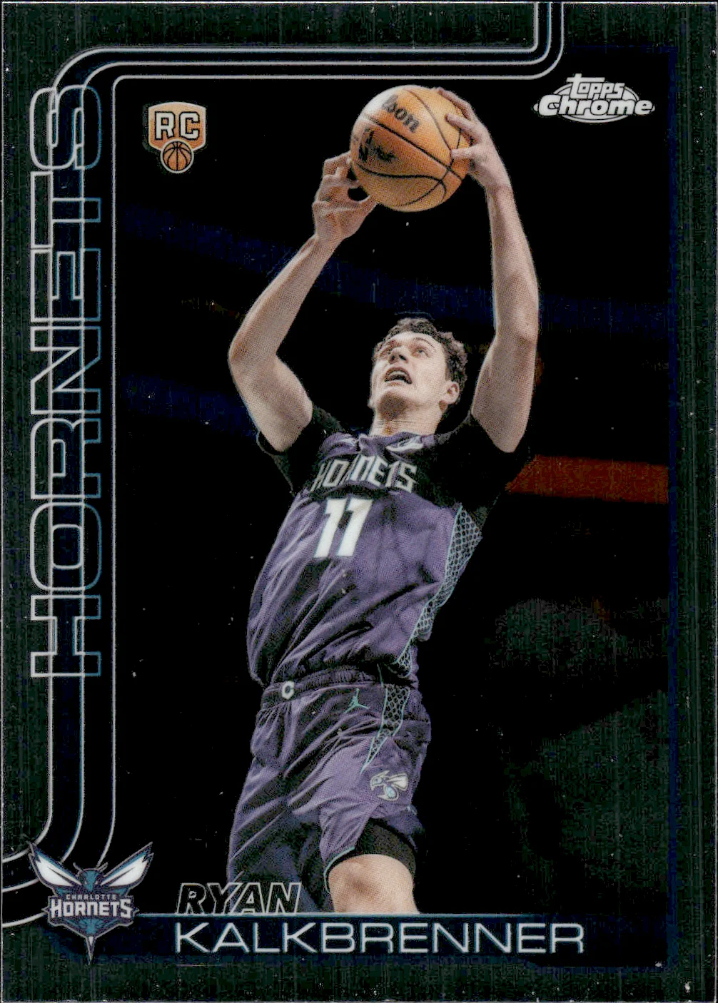 Ryan Kalkbrenner #184 Rookie Card 2025 Topps Chrome Update Basketball basketball rookie card - Front