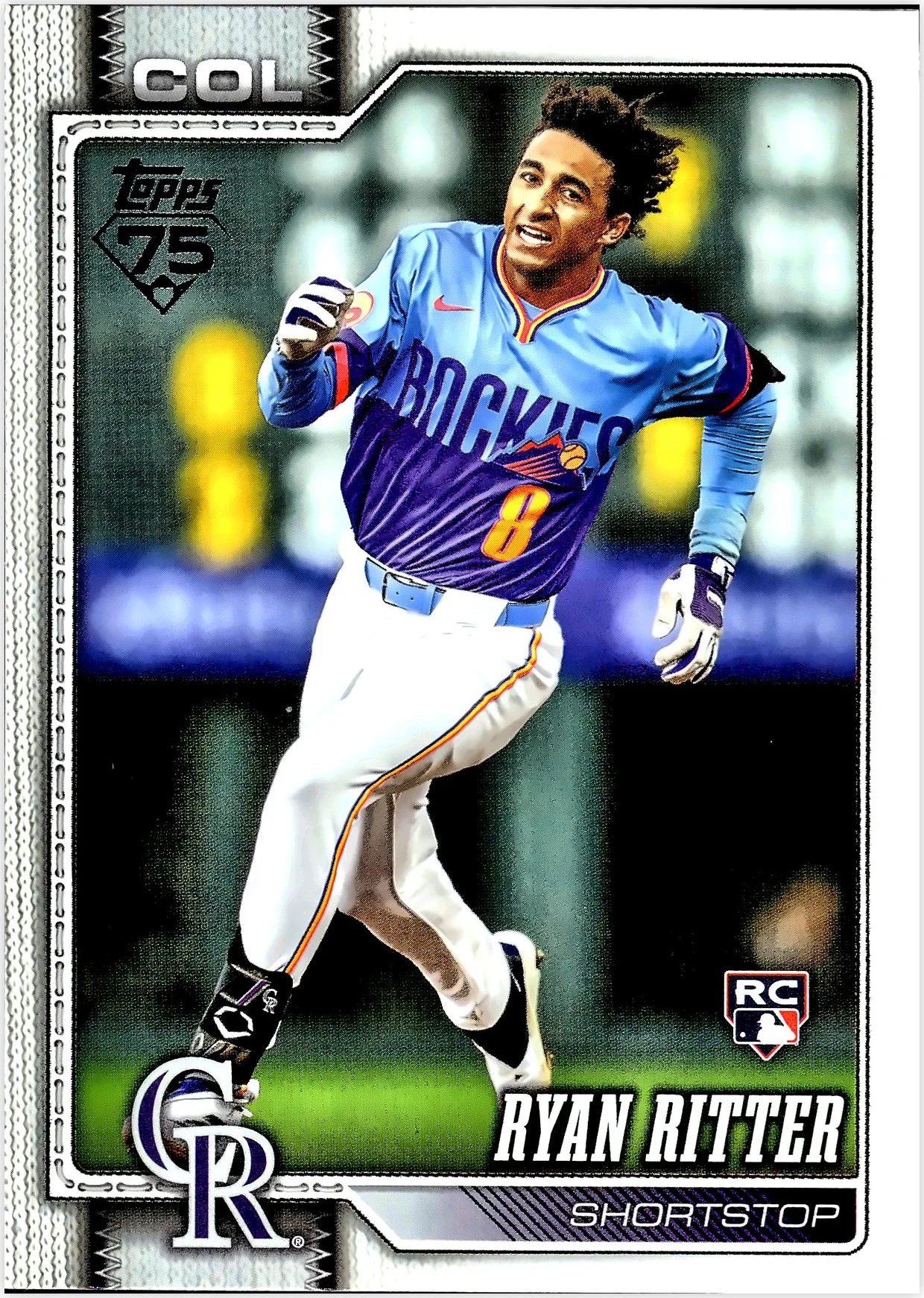 Ryan Ritter 2026 Topps #18 Sandglitter baseball card - Front