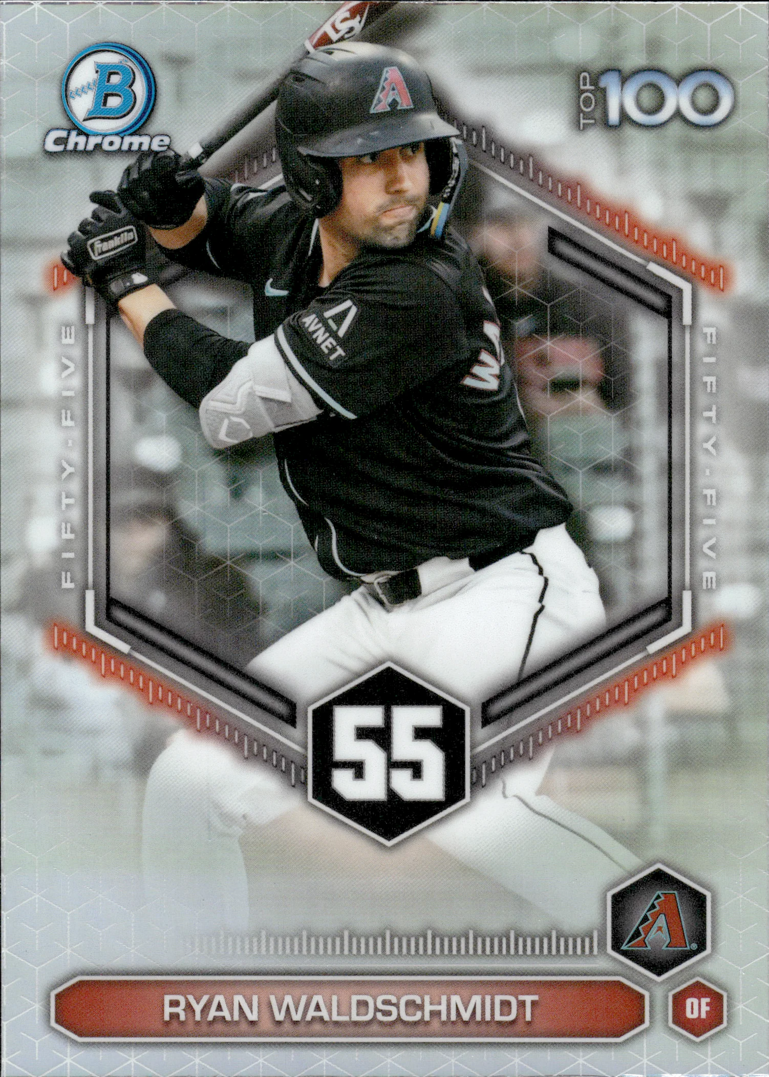 Ryan Waldschmidt #BTP-55 2026 Topps Bowman Chrome Baseball Top 100 baseball card - Front