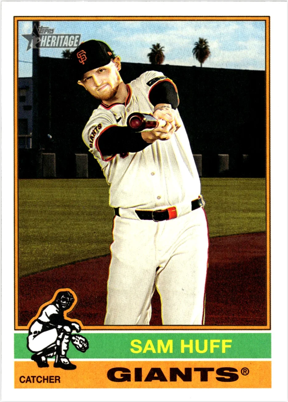 Sam Huff 2025 Topps Heritage #529 baseball card - Front