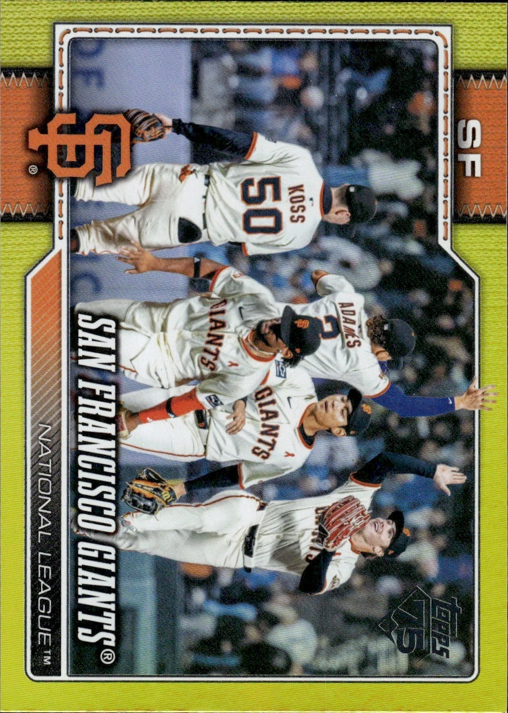 San Francisco Giants #496 2026 Topps Series 2 Baseball Yellow front