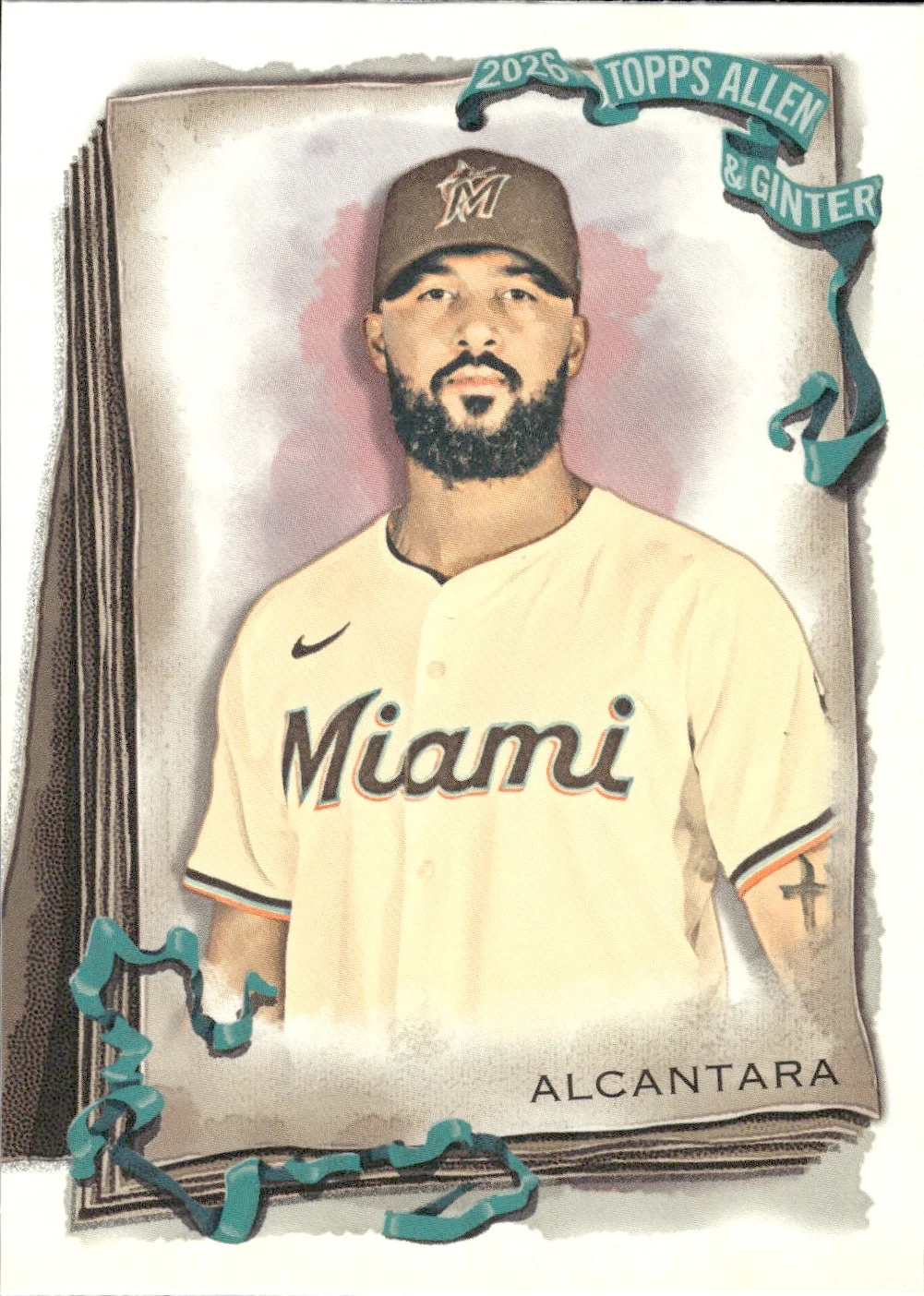 Sandy Alcantara #188 2026 Topps Allen & Ginter trading card - Front