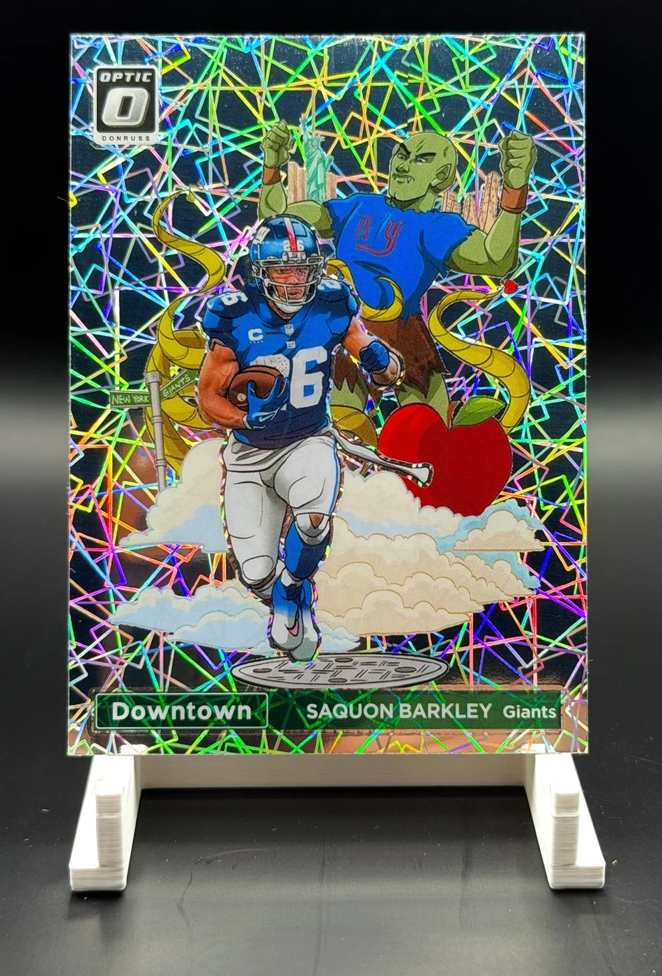Saquon Barkley #D-13 2023 Donruss Optic Football Downtown front