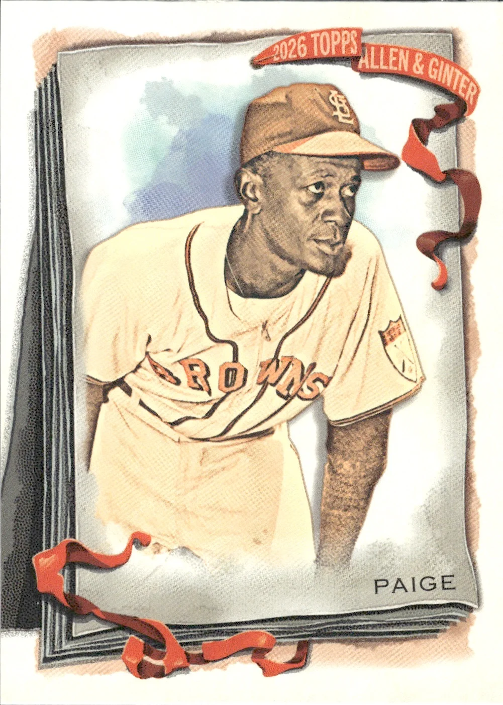 Satchel Paige #166 2026 Topps Allen & Ginter The World's Champions trading card - Front