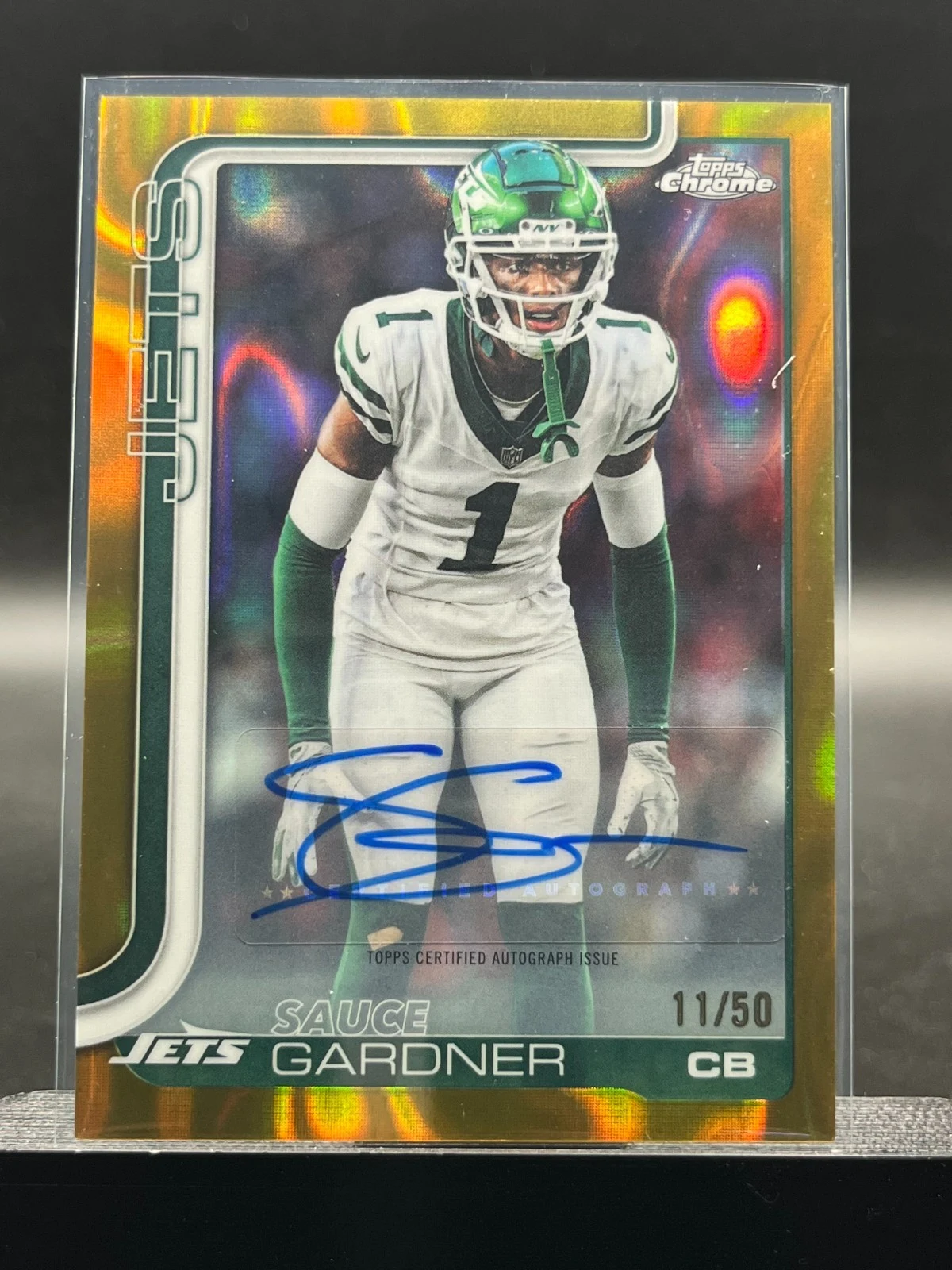 Sauce Gardner 2025 Topps Chrome Football card