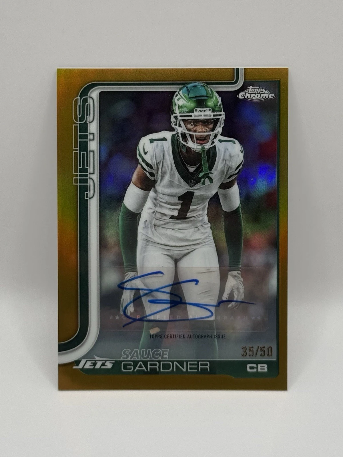 Sauce Gardner 2025 Topps Chrome Football card