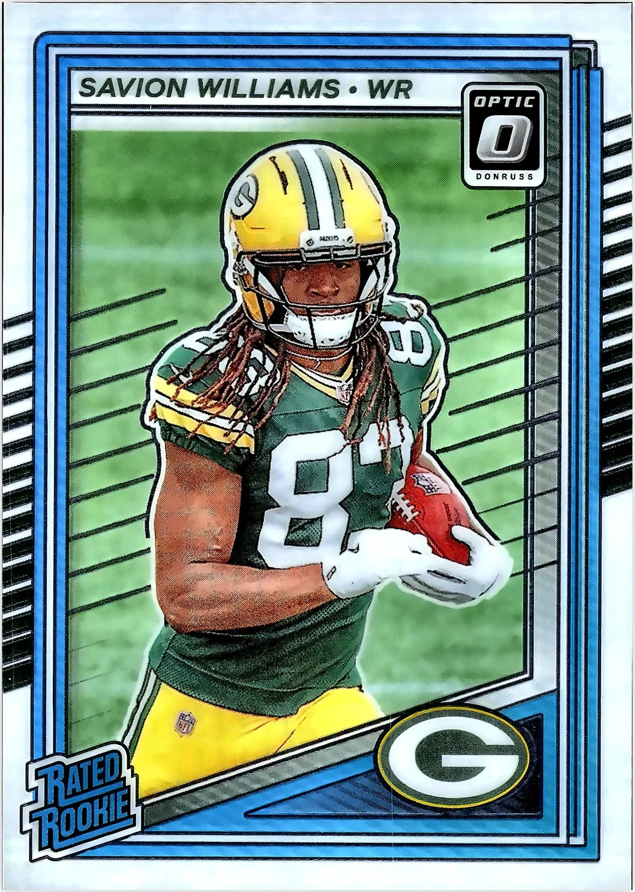 Savion Williams 2025 Donruss Optic #221 football rookie card - Front