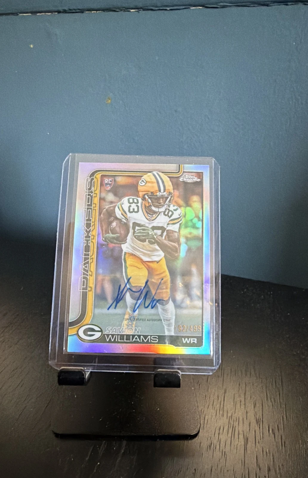Savion Williams 2025 Topps Chrome Football card