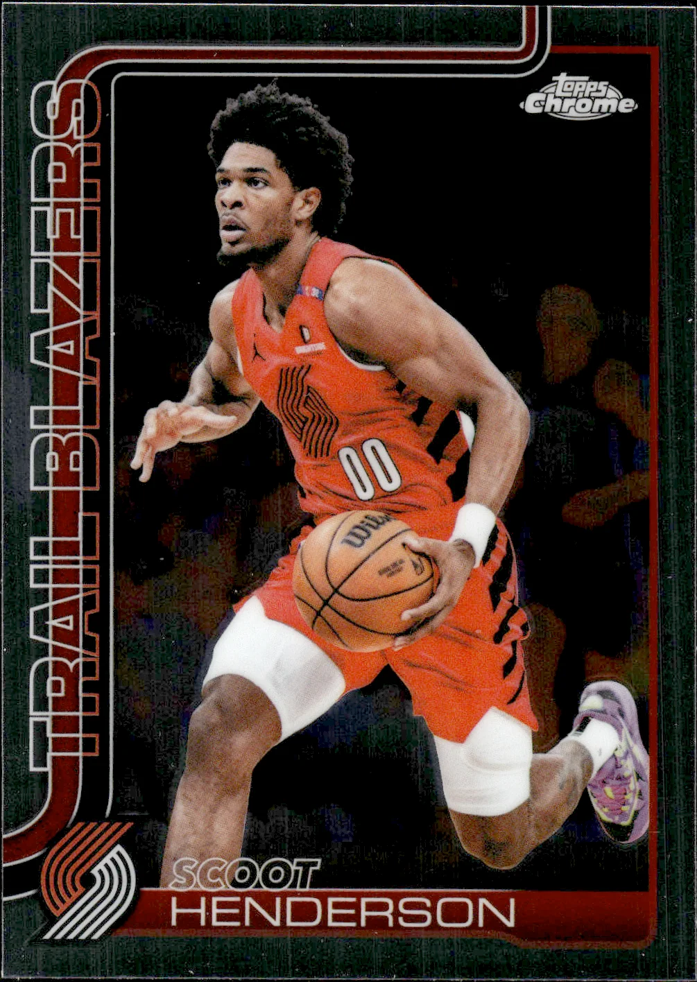 Scoot Henderson #85 2025 Topps Chrome Update Basketball basketball card - Front