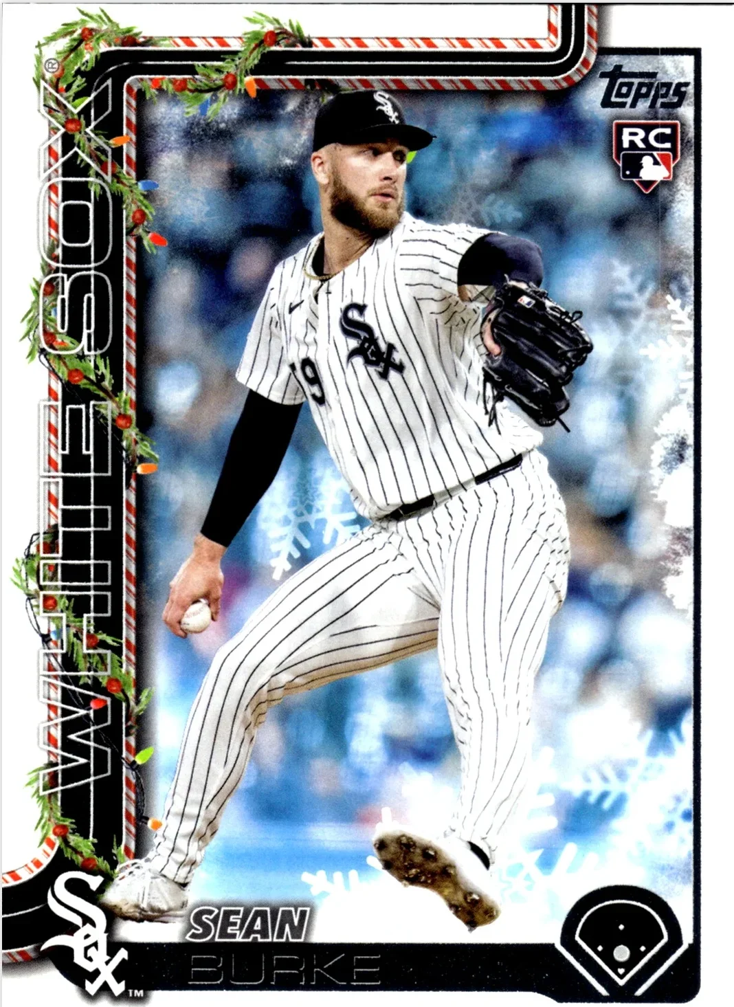 Sean Burke 2025 Topps Holiday #H106 baseball rookie card - Front