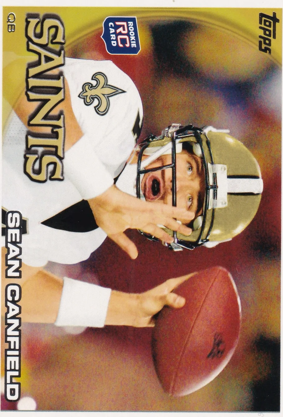 Sean Canfield 2010 Topps #91 football rookie card - Front