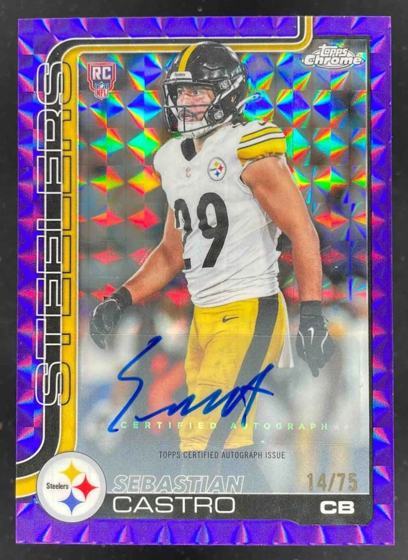 Sebastian Castro 2025 Topps Chrome Football card