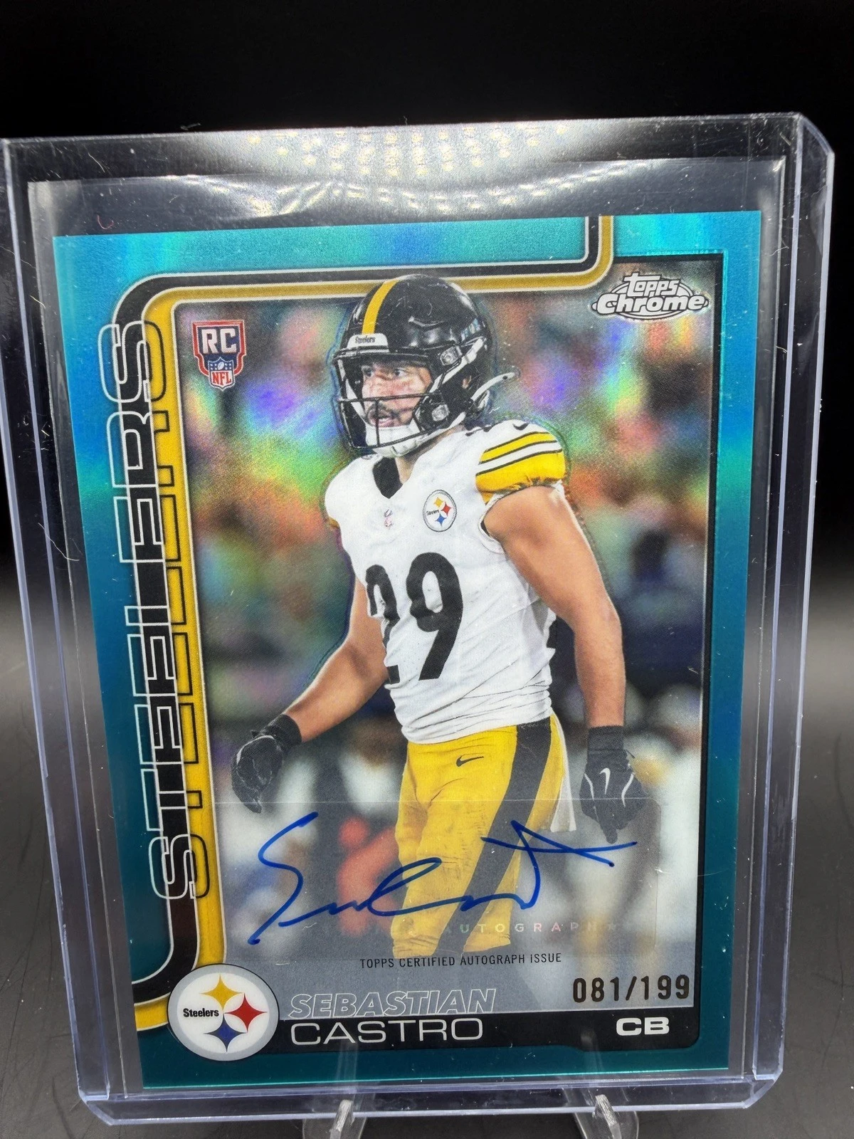 Sebastian Castro 2025 Topps Chrome Football card