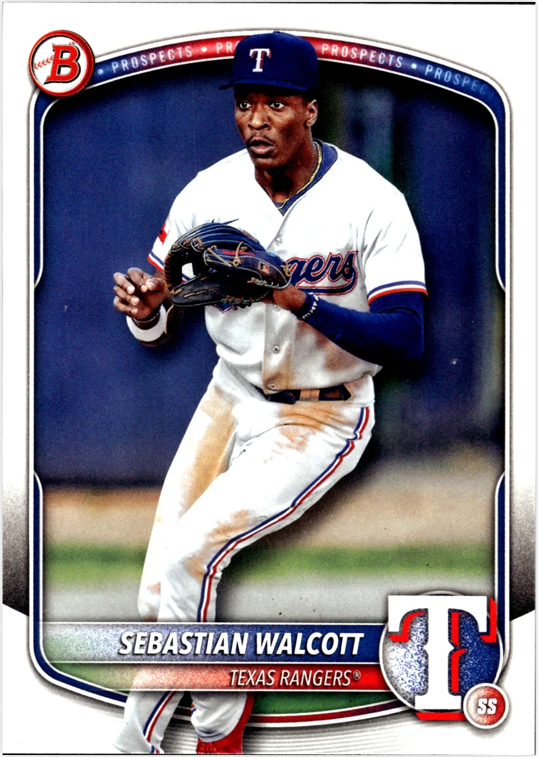 Sebastian Walcott 2025 Bowman #BP-133 Prospects baseball card - Front
