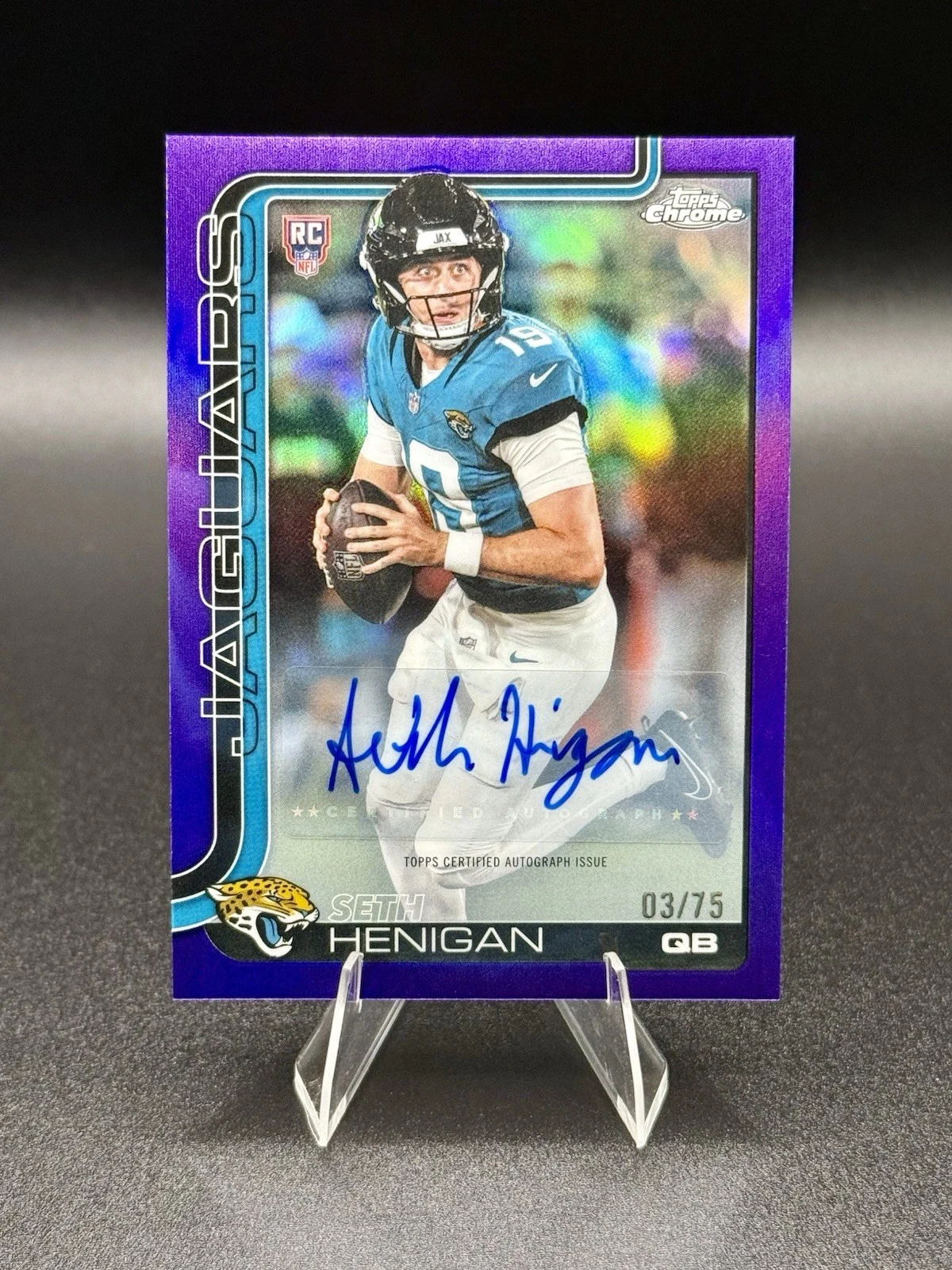 Seth Henigan 2025 Topps Chrome Football card