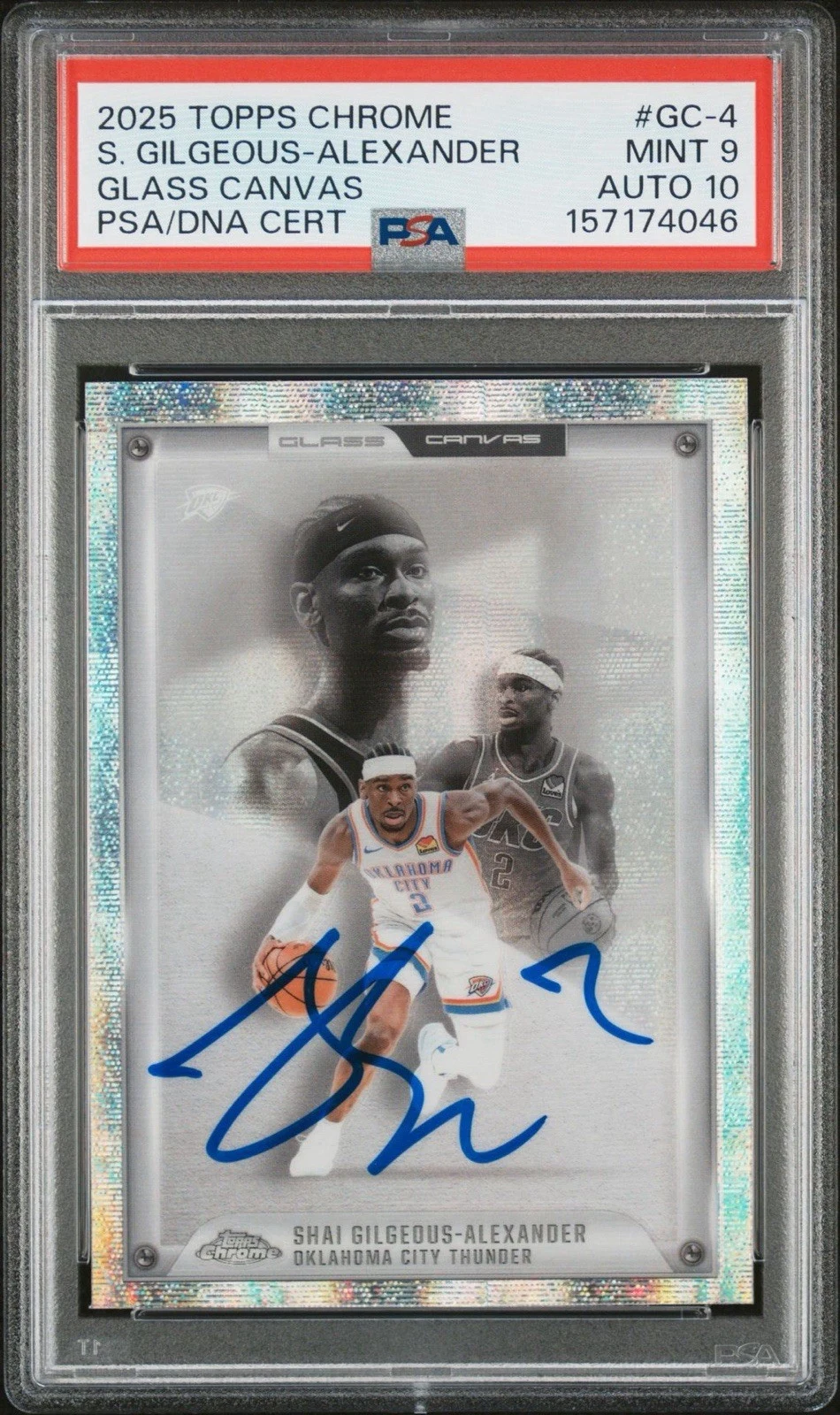 Shai Gilgeous-Alexander 2025 Topps Chrome Basketball card