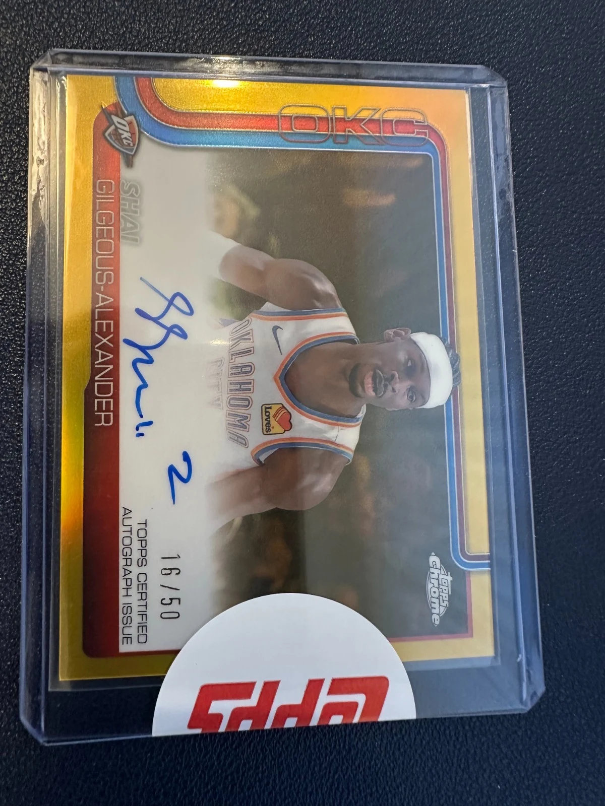 Shai Gilgeous-Alexander 2025 Topps Chrome Basketball card