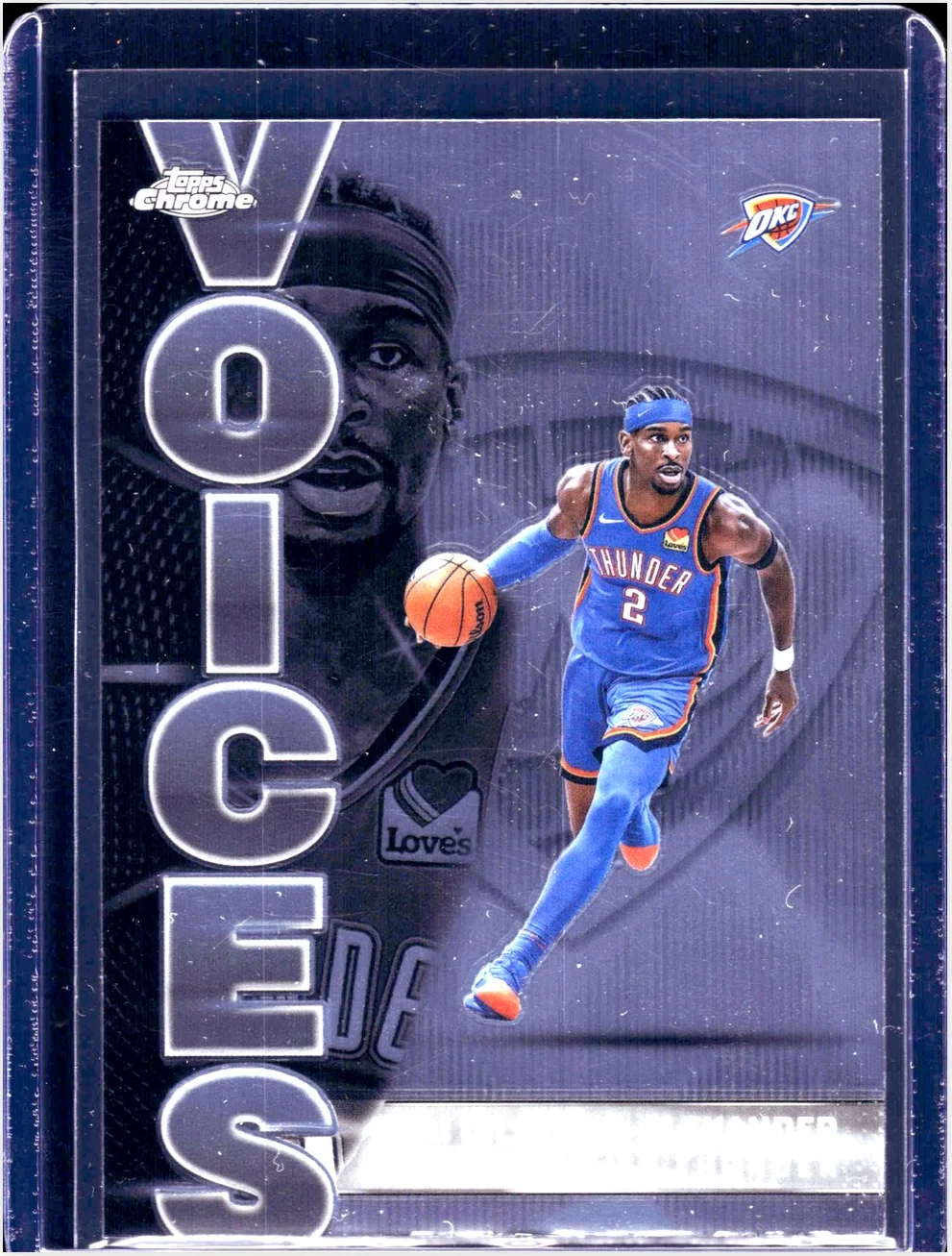 Shai Gilgeous-Alexander 2025-26 Topps Chrome #VS-3 Voices basketball card - Front