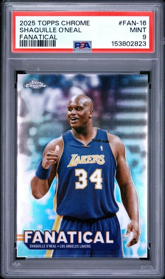 Shaquille O'Neal 2025 Topps Chrome Basketball card