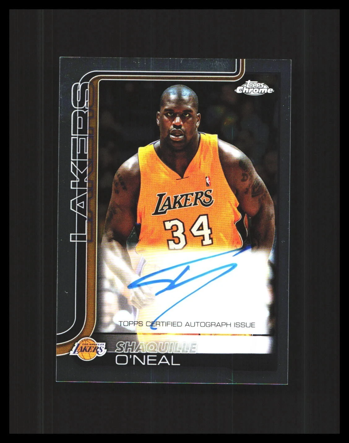 Shaquille O'Neal 2025-26 Topps Chrome card