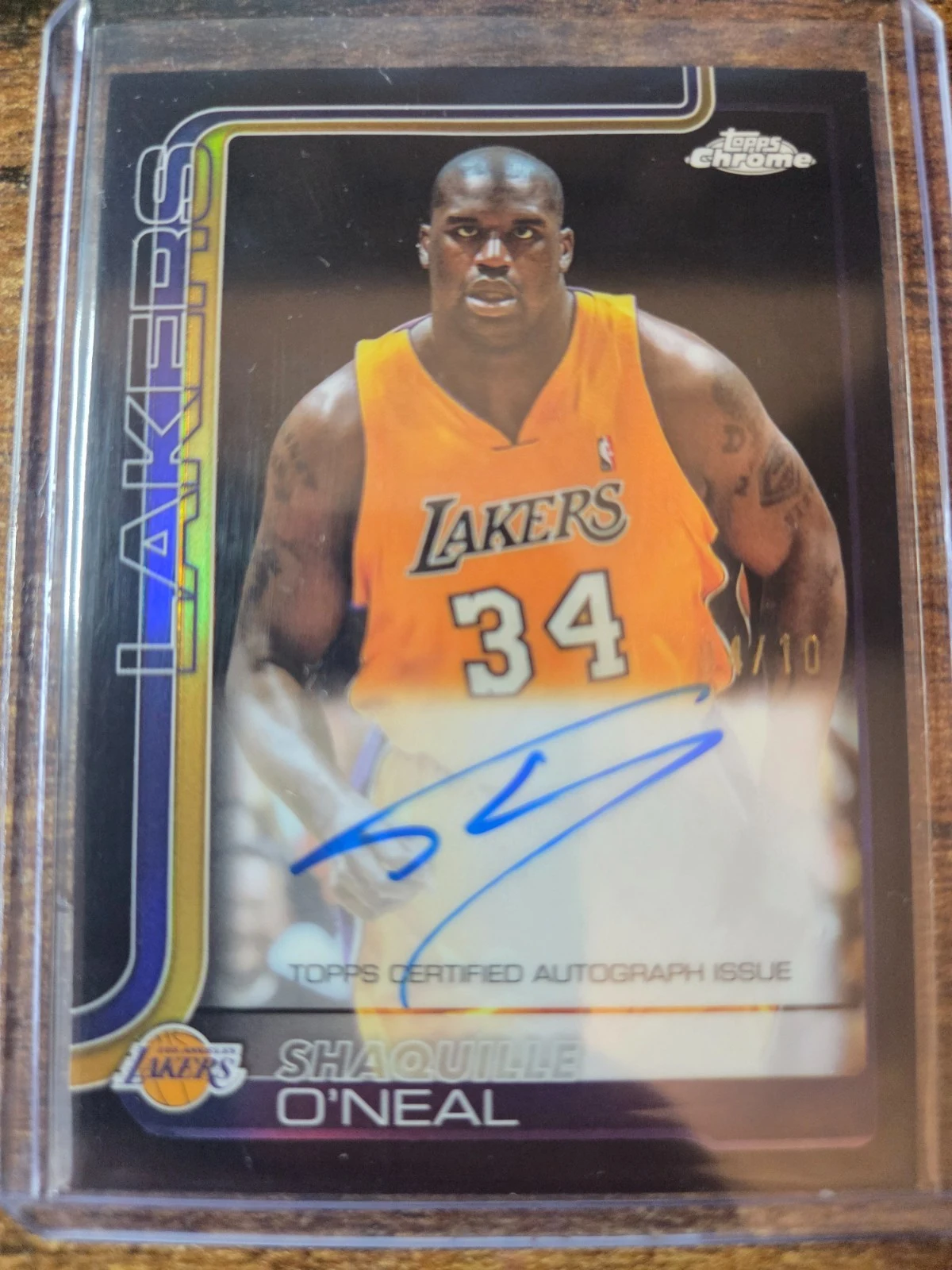 Shaquille O'Neal 2025 Topps Chrome Basketball card