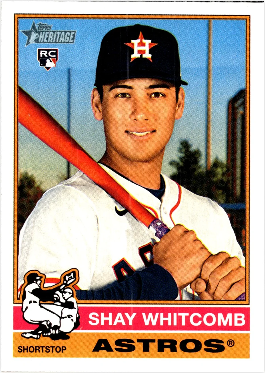 Shay Whitcomb 2025 Topps Heritage #362 baseball rookie card - Front