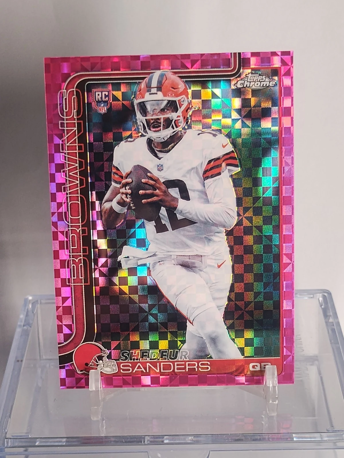 Shedeur Sanders 2025 Topps Chrome Football card