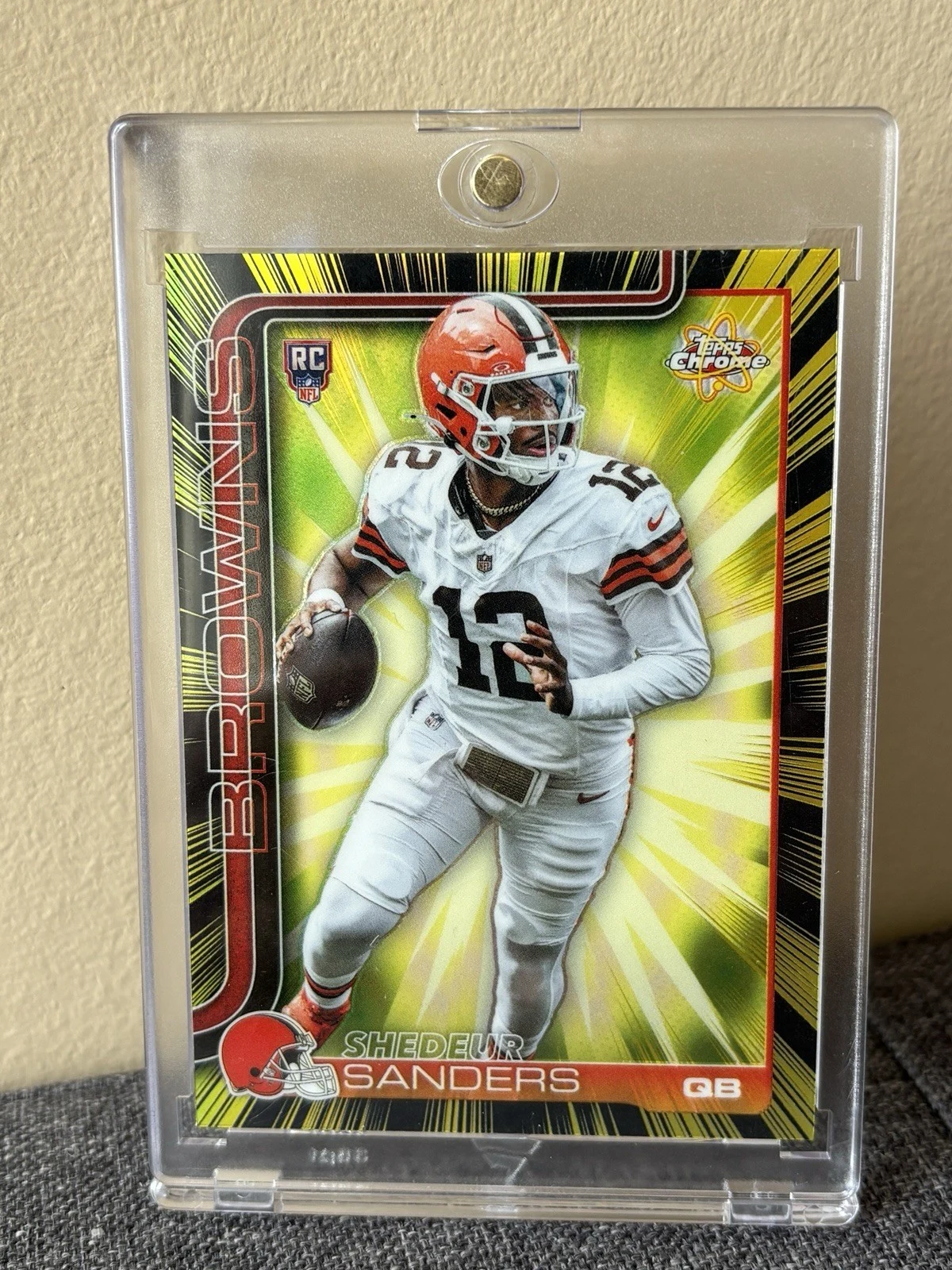 Shedeur Sanders 2025 Topps Chrome Football card
