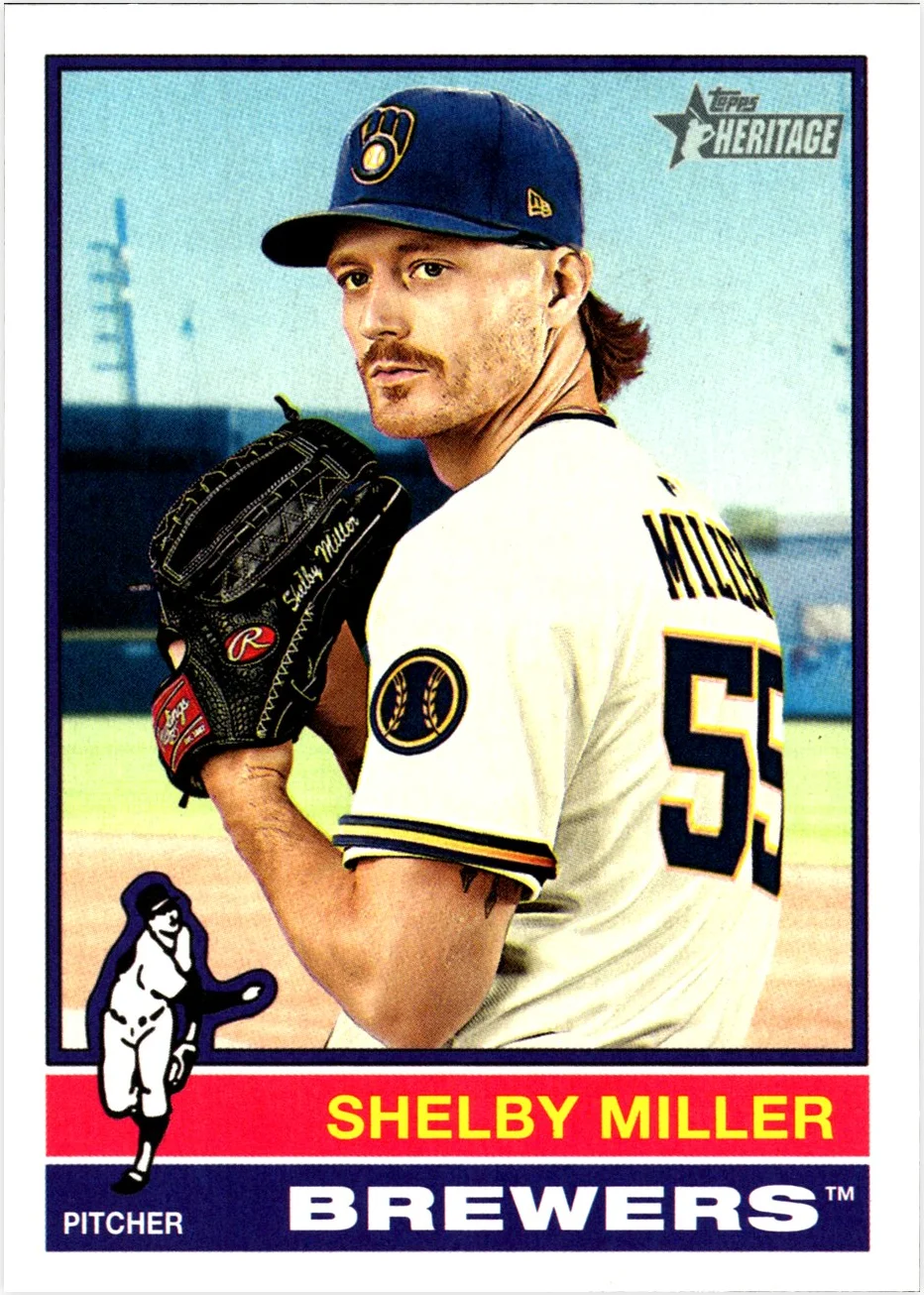 Shelby Miller 2025 Topps Heritage #595 baseball card - Front