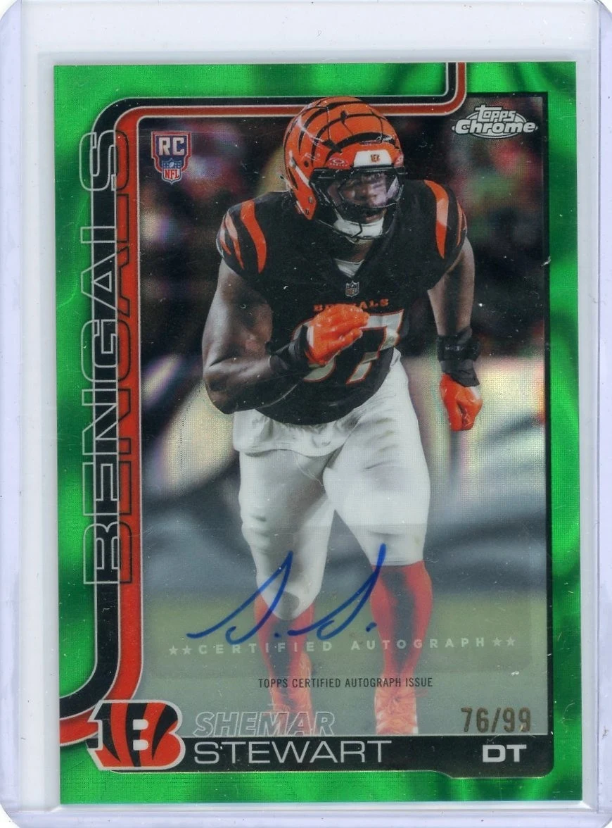 Shemar Stewart 2025 Topps Chrome Football card
