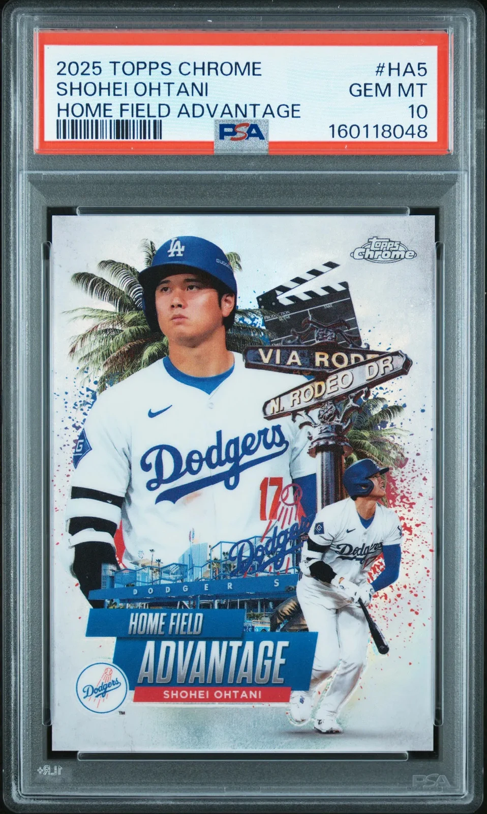 Shohei Ohtani #HA-5 2025 Topps Chrome Baseball Home Field Advantage front