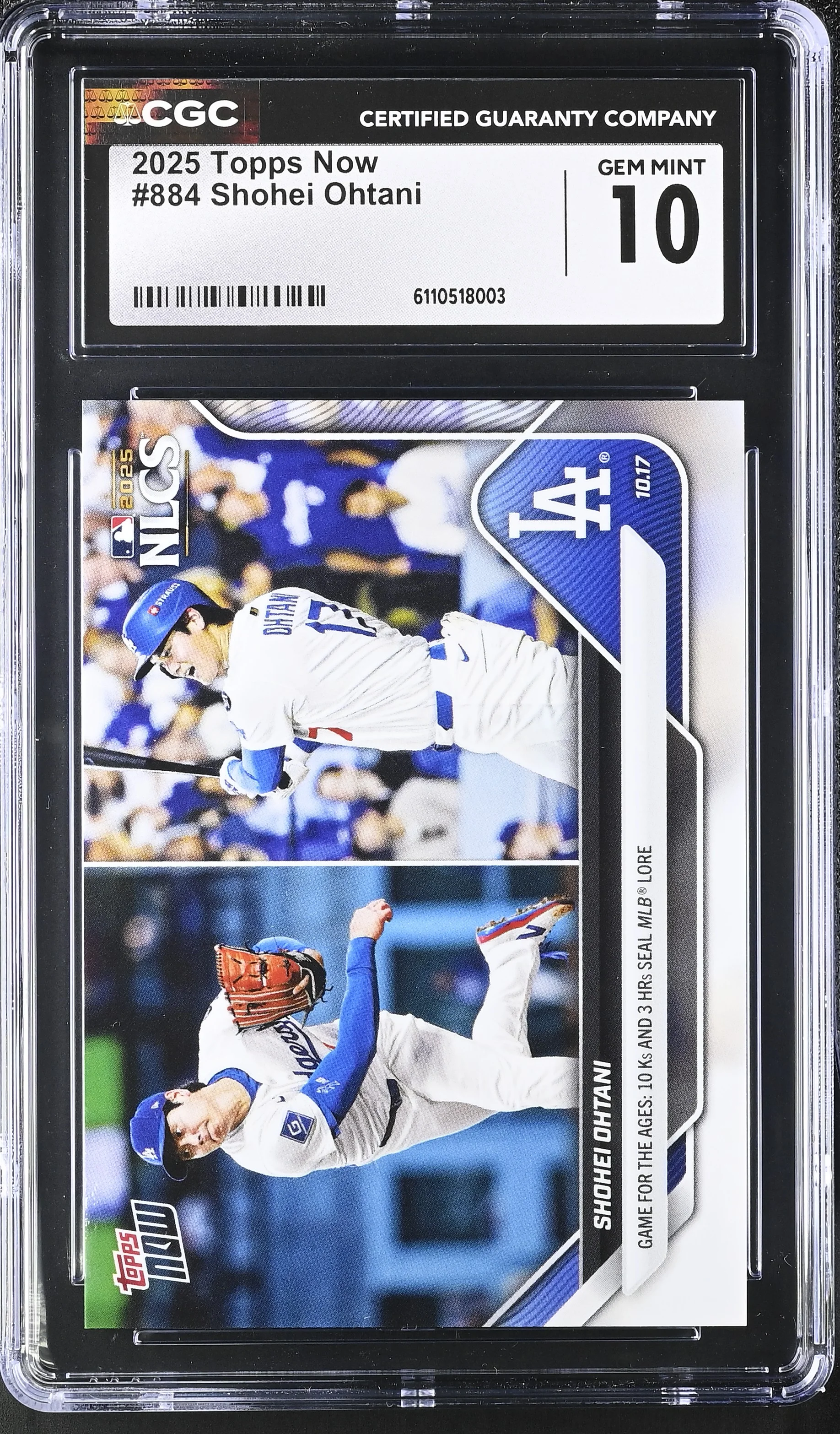 Shohei Ohtani 2025 Topps Now #884 baseball card - Front