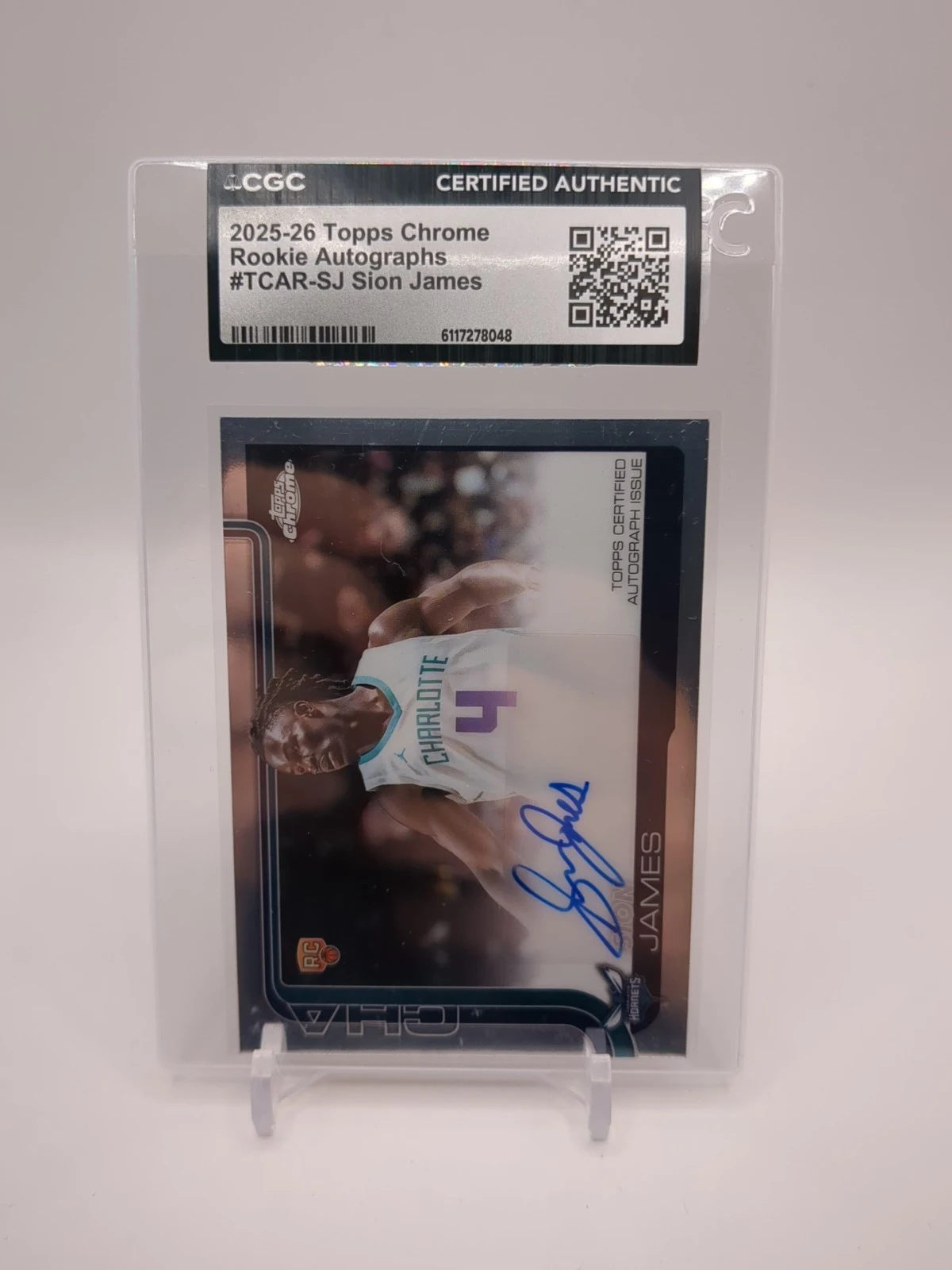 Sion James 2025-26 Topps Chrome card