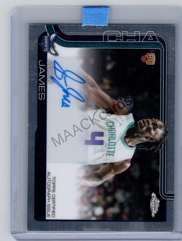 Sion James 2025 Topps Chrome Basketball card