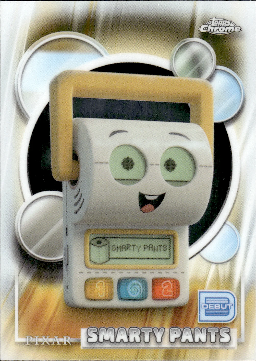 Smarty Pants #198 2026 Topps Chrome Pixar trading card - Front