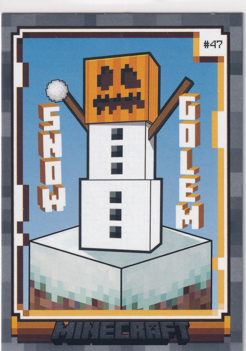 Snow Golem 2024 Panini Minecraft #47 trading card - Front