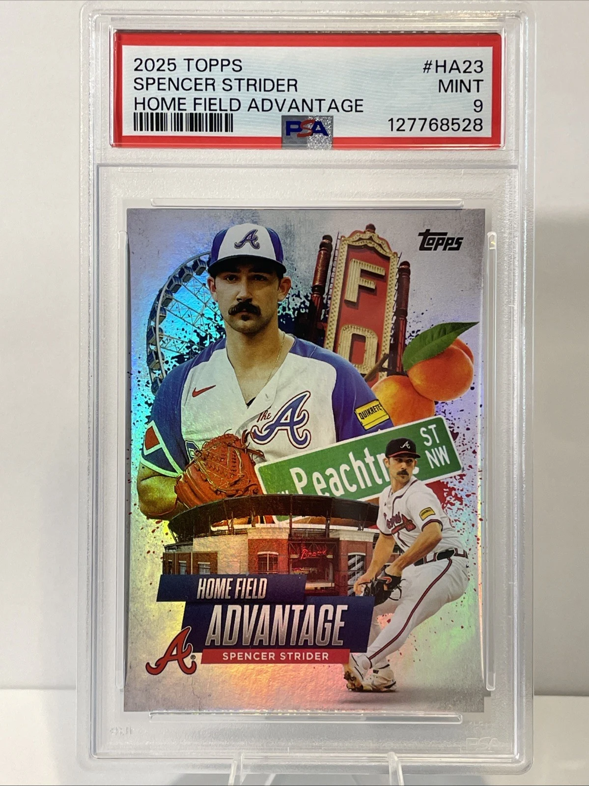 Spencer Strider #HA-23 2025 Topps Chrome Baseball Home Field Advantage front