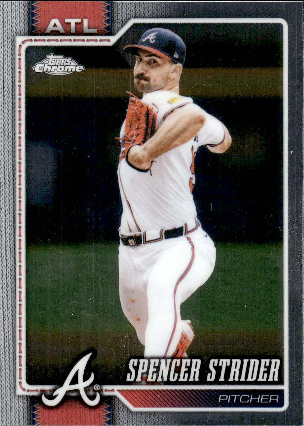 Spencer Strider #110 2026 Topps Chrome Baseball baseball card - Front