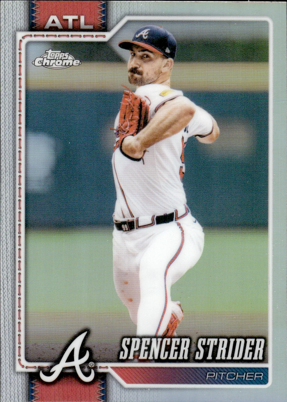 Spencer Strider #110 Refractor 2026 Topps Chrome Baseball baseball card - Front