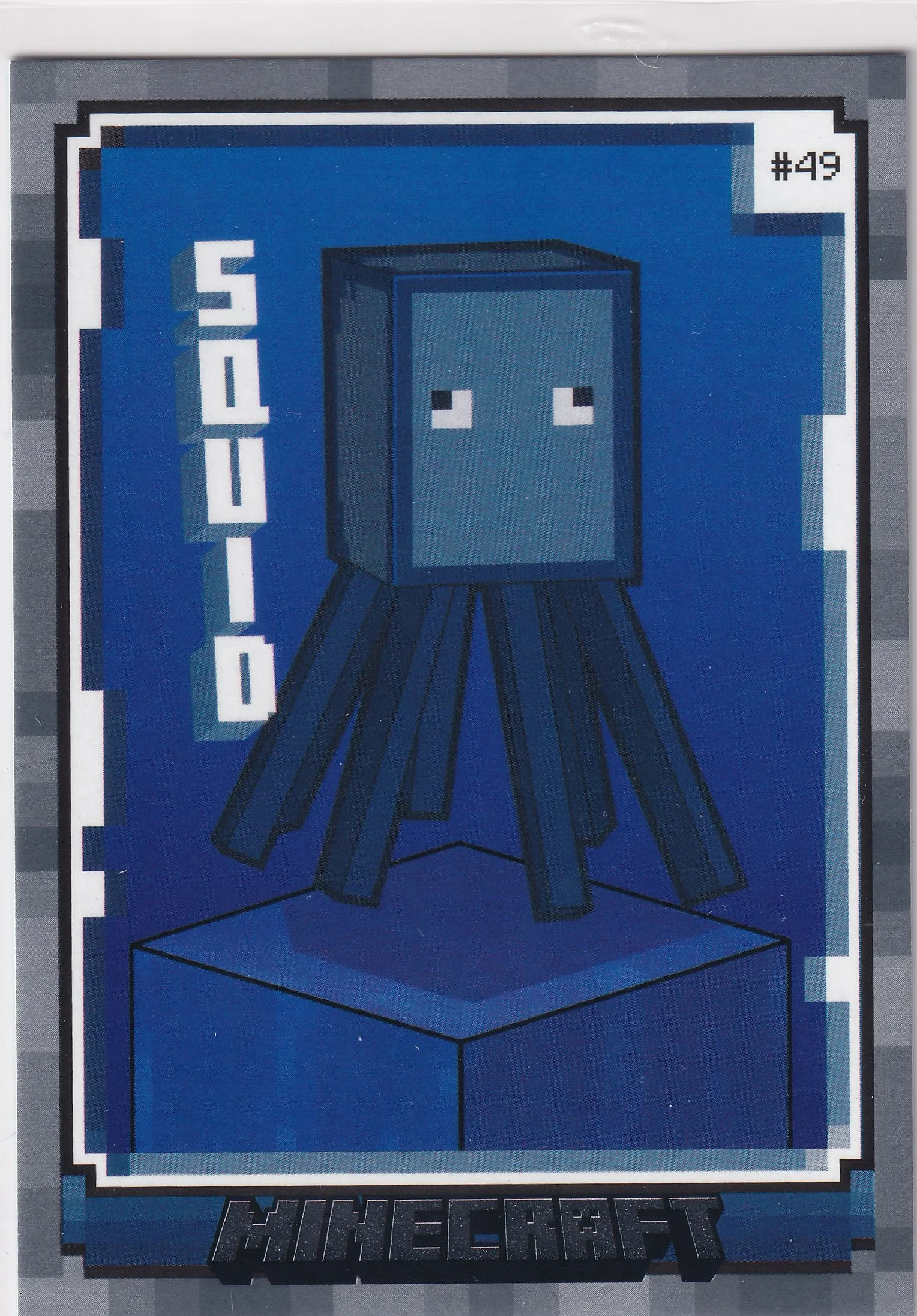 Squid 2024 Minecraft #49 Stone trading card - Front