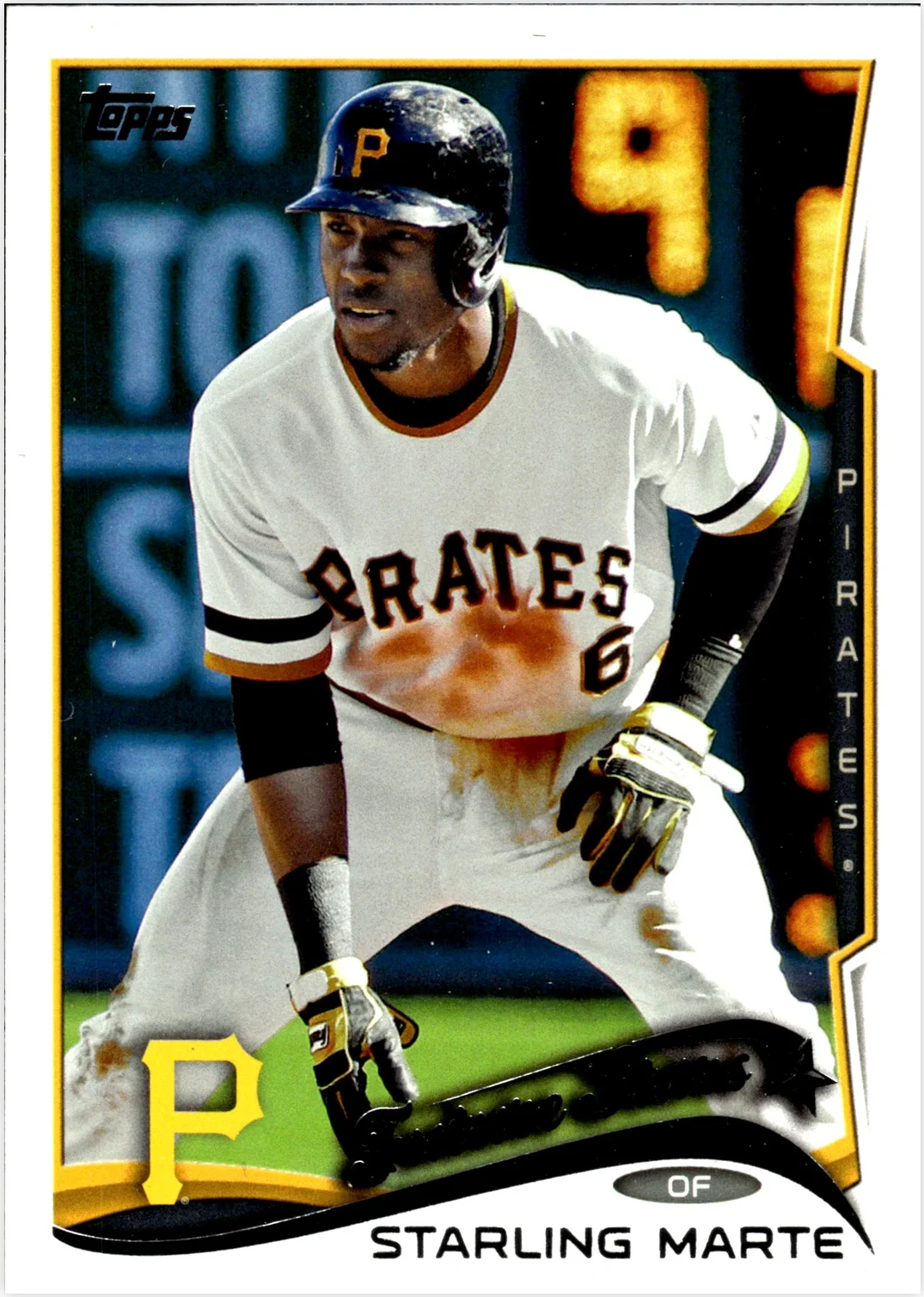 Starling Marte 2014 Topps #91 baseball card - Front