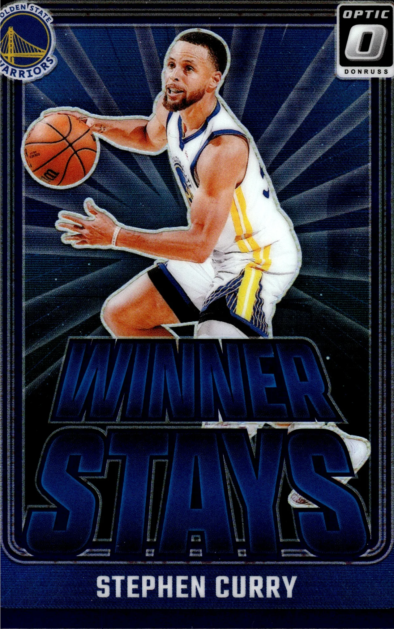 Stephen Curry 2024-25 Donruss Optic #3 Winner Stays Purple basketball card - Front