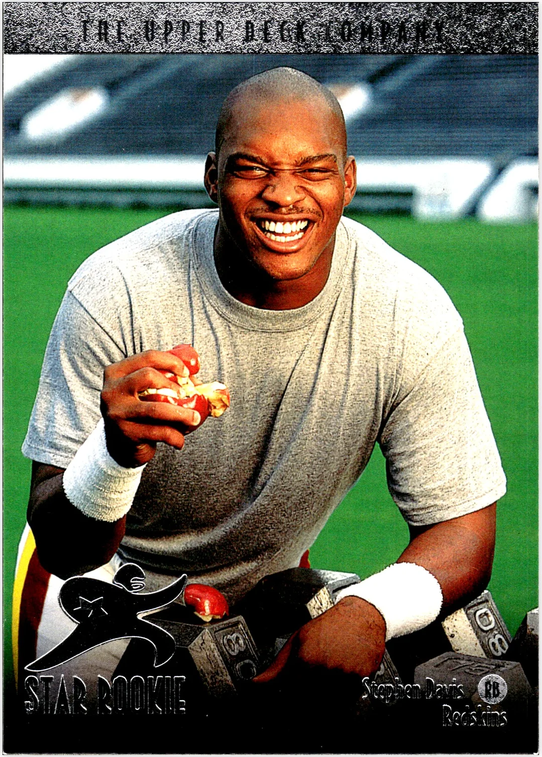 Stephen Davis 1996 Upper Deck #31 football rookie card - Front