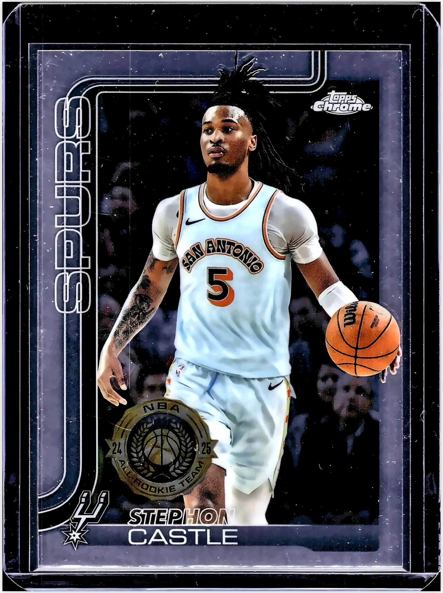 Stephon Castle 2025-26 Topps Chrome #228 basketball card - Front