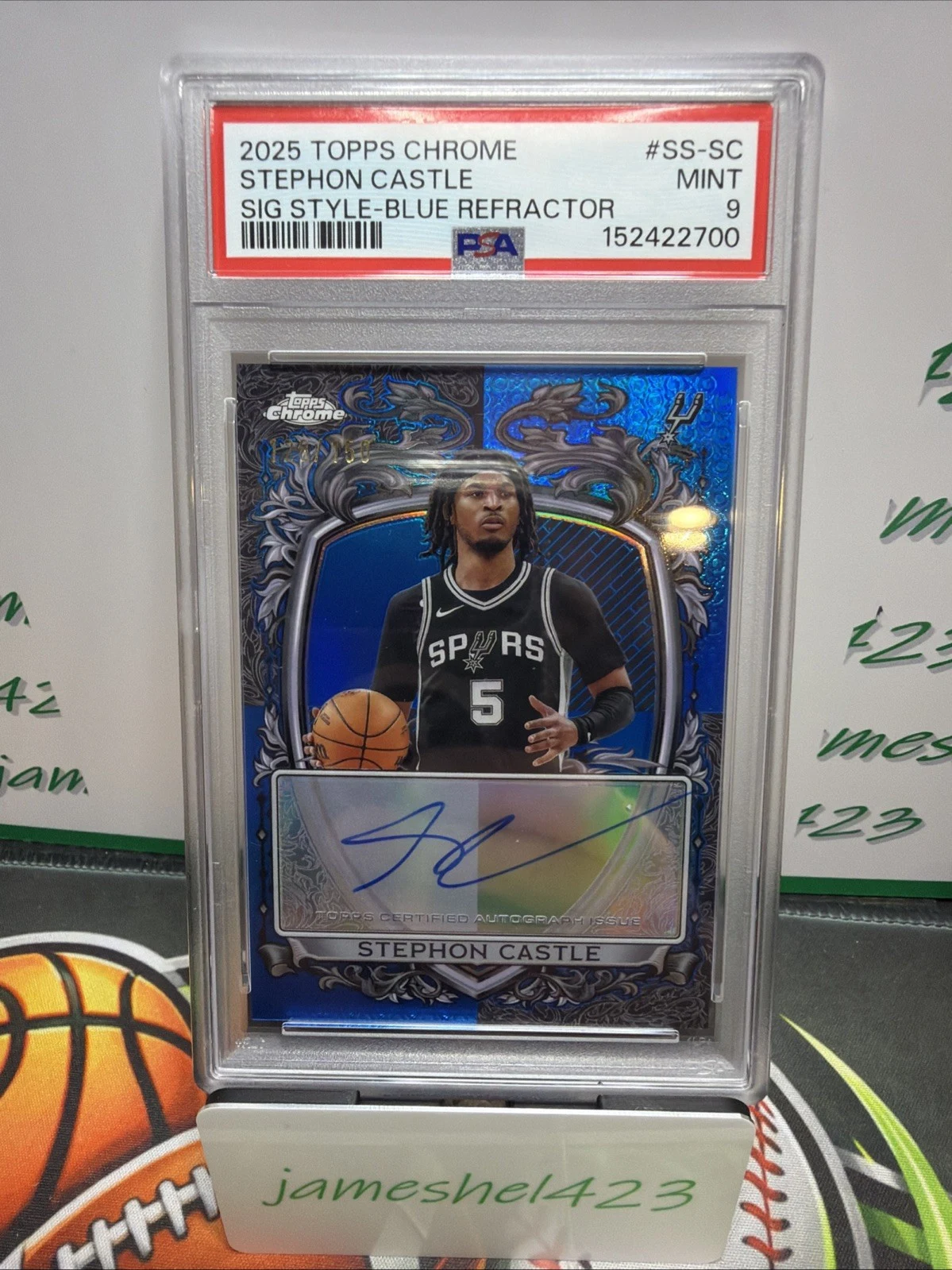 Stephon Castle 2025 Topps Chrome Basketball card